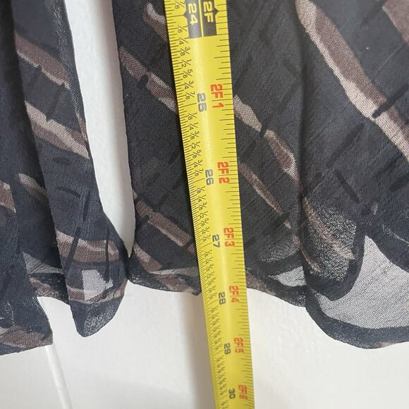 Sheer Tie Blouse Ethereal Boho Whimsigoth Y2K Fairy Grunge Top L NWT Romantic - Picture 9 of 10